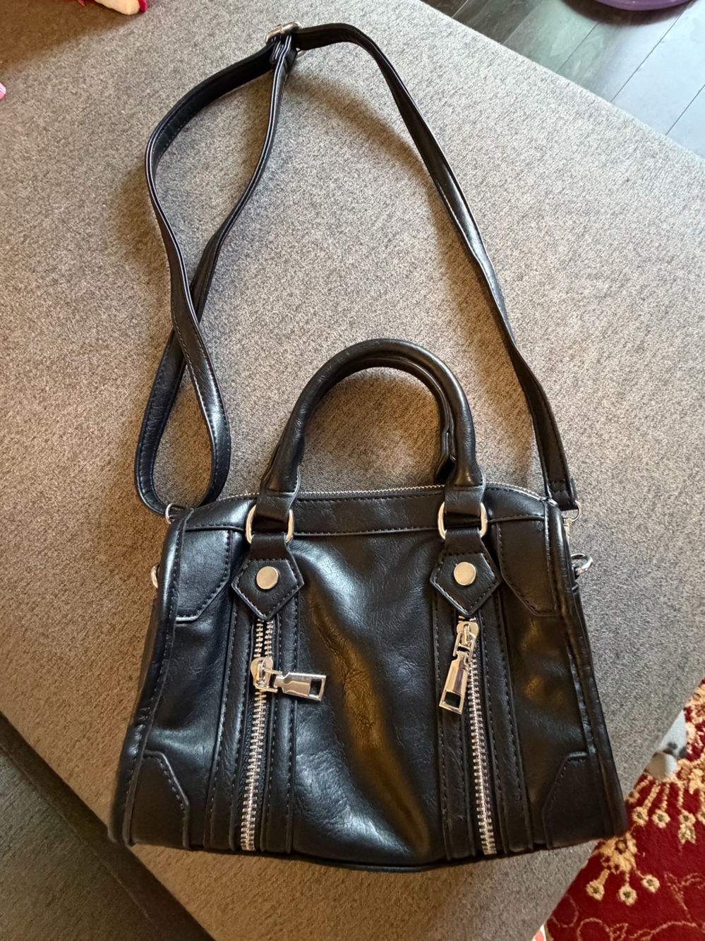 Classic Black Women's Crossbody Satchel